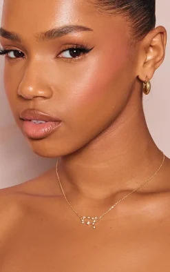 Gold Plated Gemini Celestial Necklace