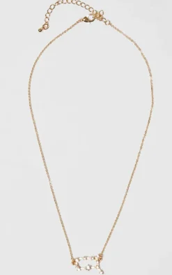 Gold Plated Gemini Celestial Necklace