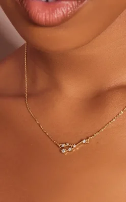 Gold Plated Taurus Celestial Necklace