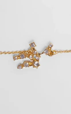 Gold Plated Virgo Celestial Necklace