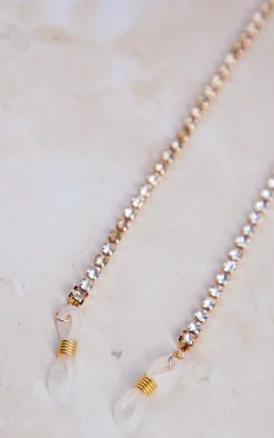 Gold Star Jeweled Sunglasses Chain