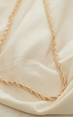 Gold Twist Rope Belly Chain