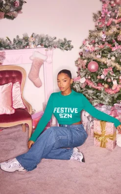 Green Festive Szn Christmas Sweater