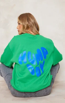 Green Hump Day Oversized Sweatshirt
