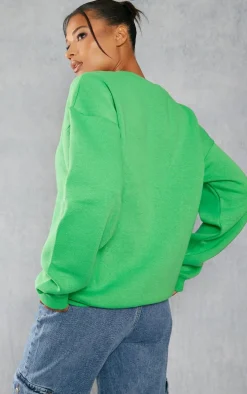 Green Oversized Fit Sweatshirt
