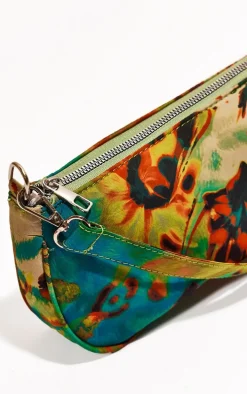 Green Print Shoulder Bag