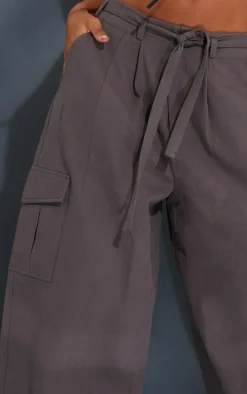 Grey Baggy Low Rise 90’s Cargo Pants