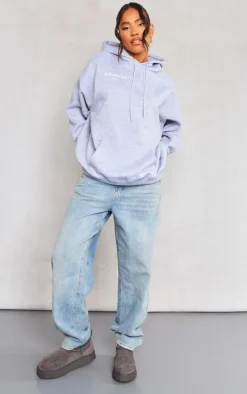 Grey Balanced Lifestyle Puff Print Hoodie