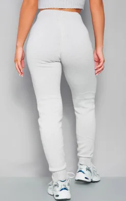 Grey Marl Knitted Leggings