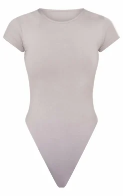 Grey Marl Modal Cotton T Shirt Bodysuit