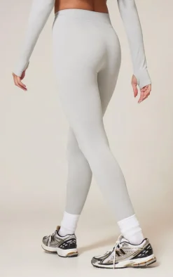 Grey Marl Seamless Gym Leggings