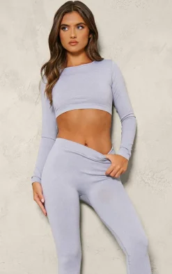 Grey Marl Seamless Melange High Waisted Legging
