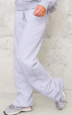 Grey Marl Straight Leg Sweatpants