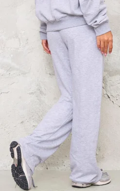 Grey Marl Straight Leg Sweatpants
