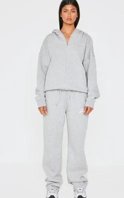 Grey Marl Studio Archives Zip Up Hoodie