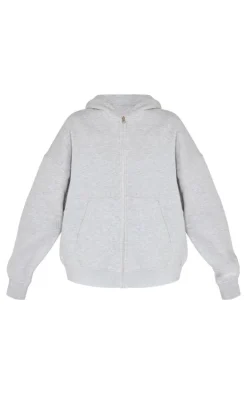 Grey Marl Studio Archives Zip Up Hoodie