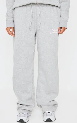 Grey Marl Studio Archives Wide Leg Sweatpants