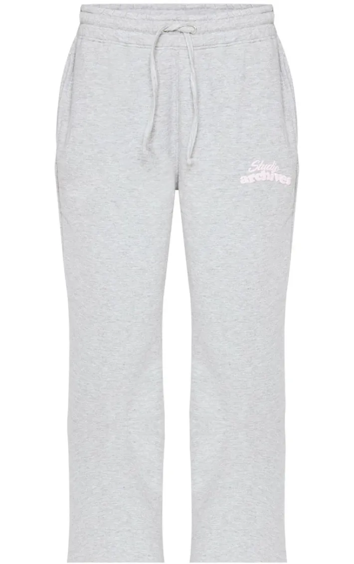 Grey Marl Studio Archives Wide Leg Sweatpants