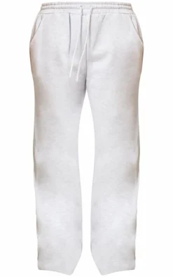 Grey Oversized Drawstring Wide Leg Sweatpant