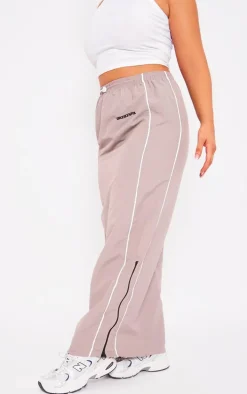 Grey Shell Toggle Waist Motocross Maxi Skirt