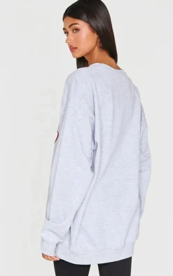 Ice Grey Lakeland Print Sweatshirt