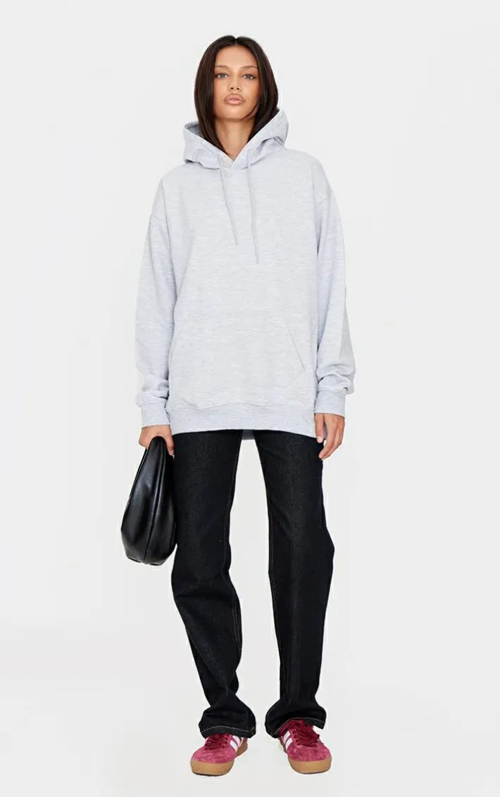 Ice Grey Pretty Little Sporty Back Puff Print Hoodie