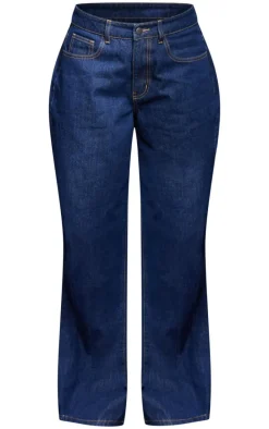 Indigo Slouchy Wide Leg Jeans