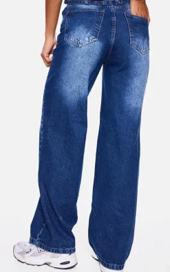 Indigo Straight Leg Denim Jeans