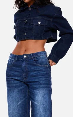 Indigo Turn Up Hem Jeans