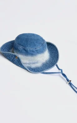 Indigo Washed Denim Cowboy Hat