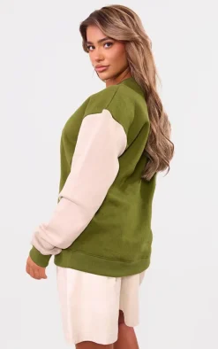 Khaki USA Raglan Sleeve Sweatshirt