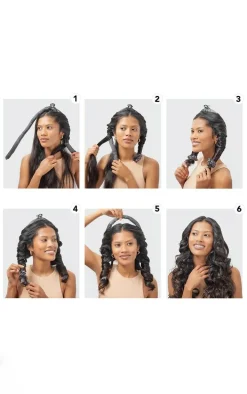 Kitsch Satin Heatless Curler 3 Piece Set Charcoal