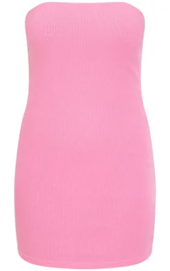 Lemon & Bright Pink 2 Pack Rib Bandeau Bodycon Dress