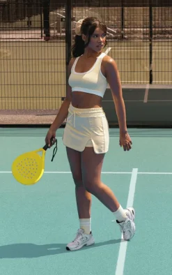 Lemon Sculpt Toggle Waist Split Front Gym Skort