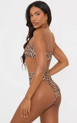 Leopard Bandeau Mix & Match Bikini Top