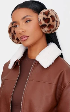 Leopard Faux Fur Ear Muffs
