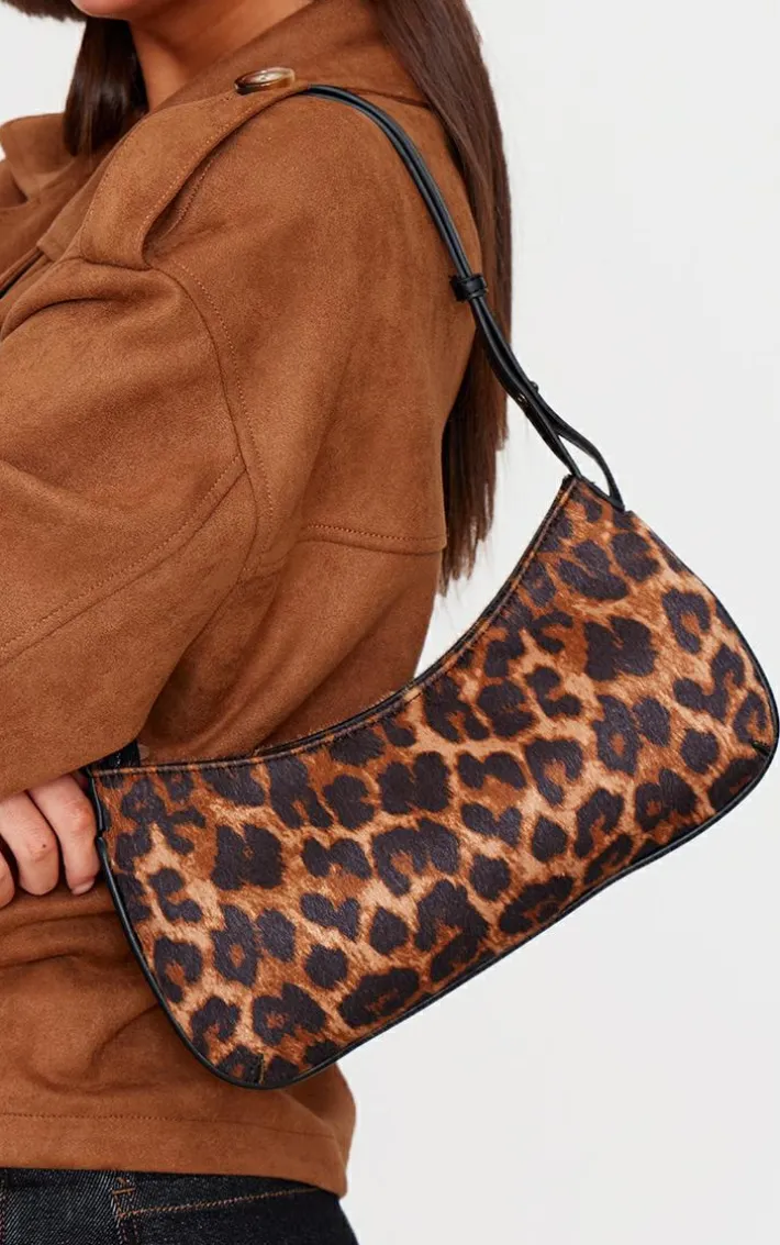 Leopard Print Slim Shoulder Bag