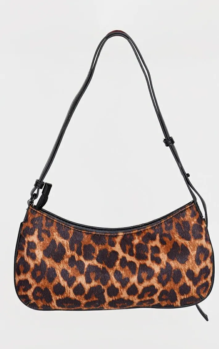 Leopard Print Slim Shoulder Bag