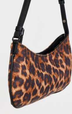 Leopard Print Slim Shoulder Bag
