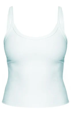 Light Blue Sculpt Strappy Gym Vest