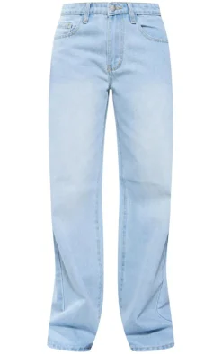 Light Blue Wash Low Rise Boyfriend Jeans