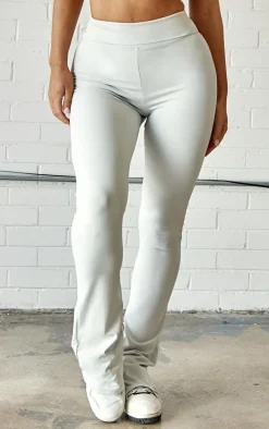 Light Grey Snatched Sculpt Foldover Pant