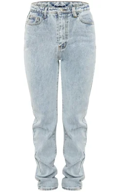 Light Wash Long Leg Straight Jeans