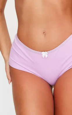 Lilac Bow Detail Panties