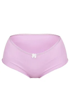Lilac Bow Detail Panties