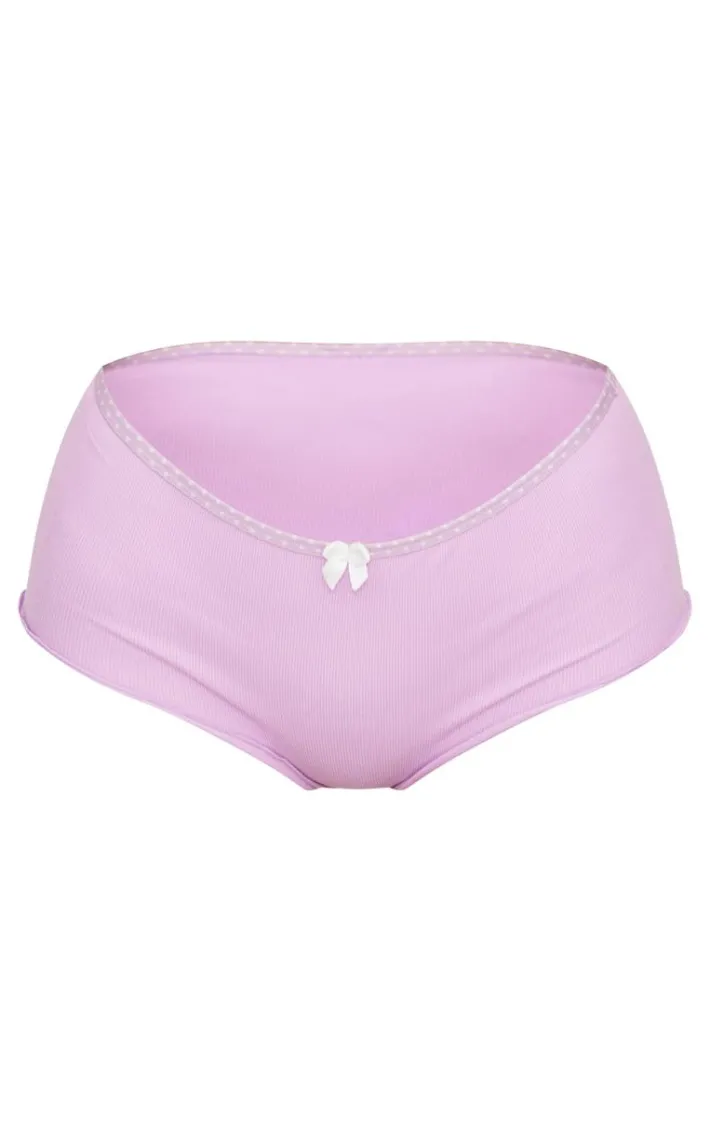 Lilac Bow Detail Panties