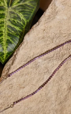 Lilac Diamante Belly Chain