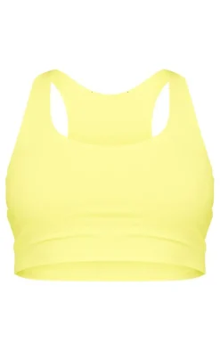 Lime Sculpt Double Layer Padded Sports Bra