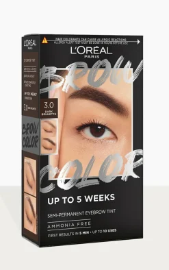 L'Oreal Paris Brow Color Semi-Permanent Tint 1.0 Black