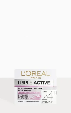 L'Oreal Paris Triple Active Day Moisturiser Dry and Sensitive Skin 50ml